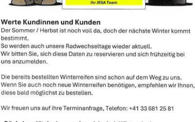 Radwechseltage, nicht verpassen